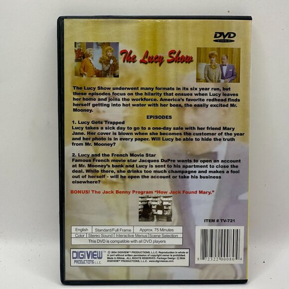 The Lucy Show DVD Featuring Bonus Jack Benny Episode - Picture 2 of 3